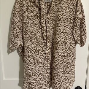 Leopard Print Women's Top